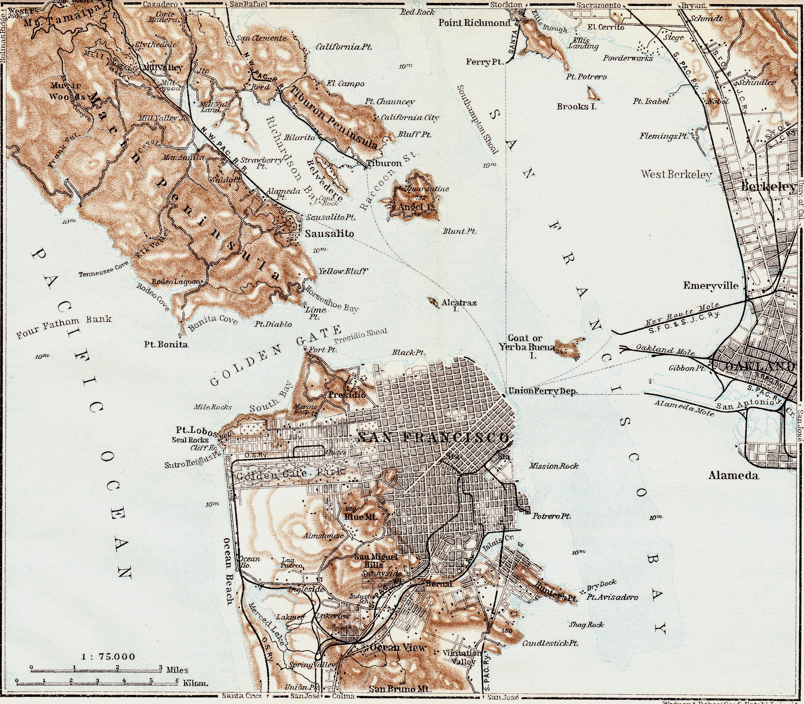 Antique Map Of San Francisco Behold this vintage 1909 map of the San Francisco Bay Area 