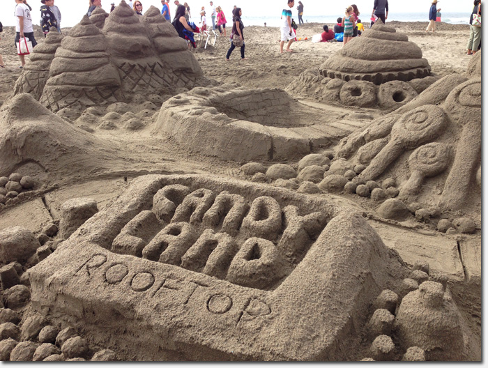 The 2014 winning sand sculpture from Rooftop Elementary School
