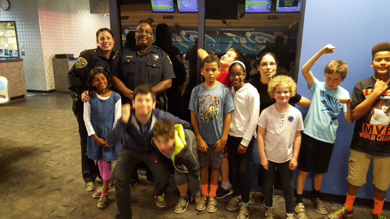 Bowling with cops