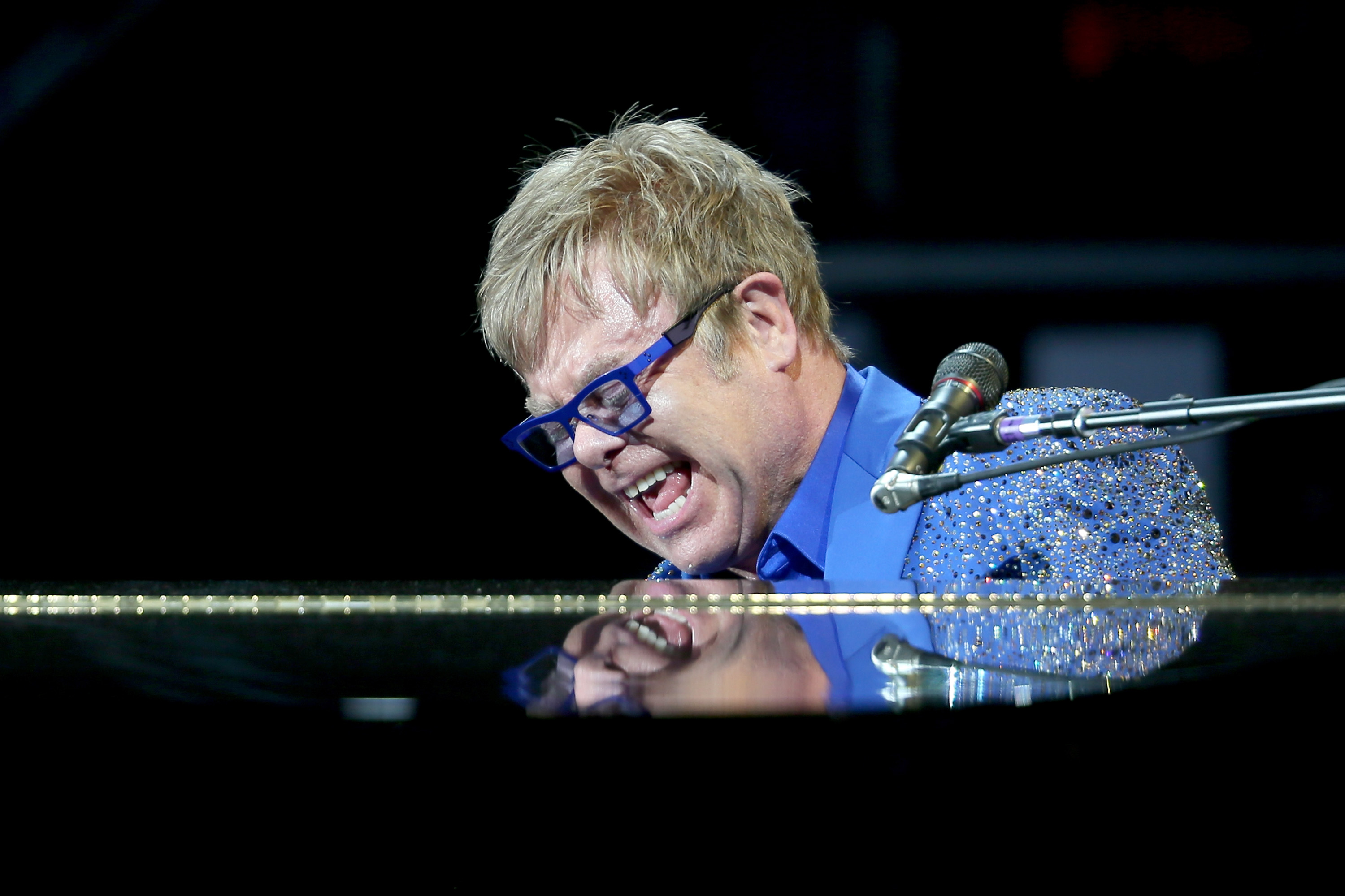 Elton John performs at Outside Lands 2015. Photo by FilmMagic