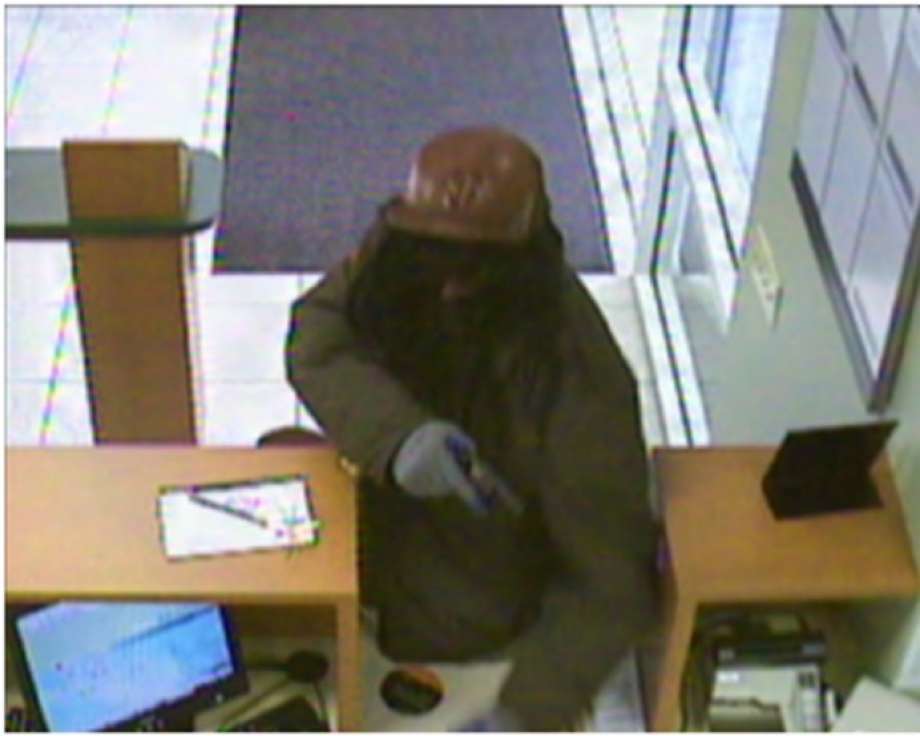 The “Dreaded Bandit” is seen on a security camera of a Bay Area bank.