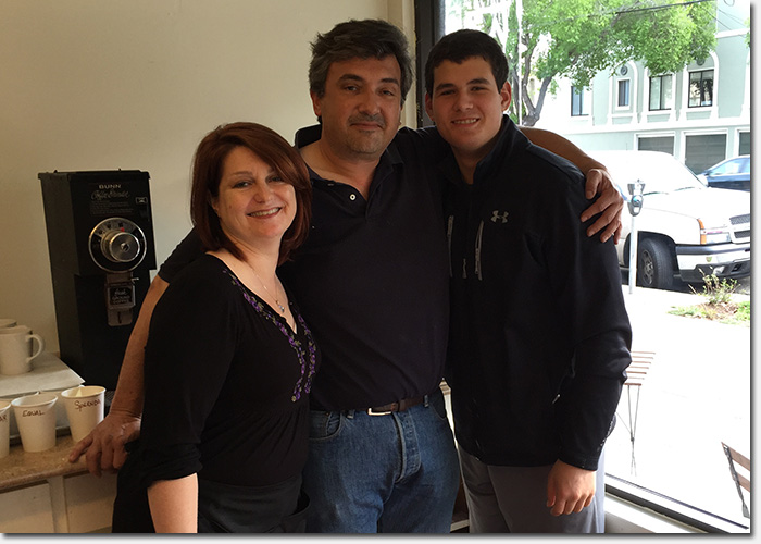Arsicault staff when they opened in April 2015. L to R: Lisa, employee #1, owner Armando Lacayo, Lacayo’s nephew Raphi