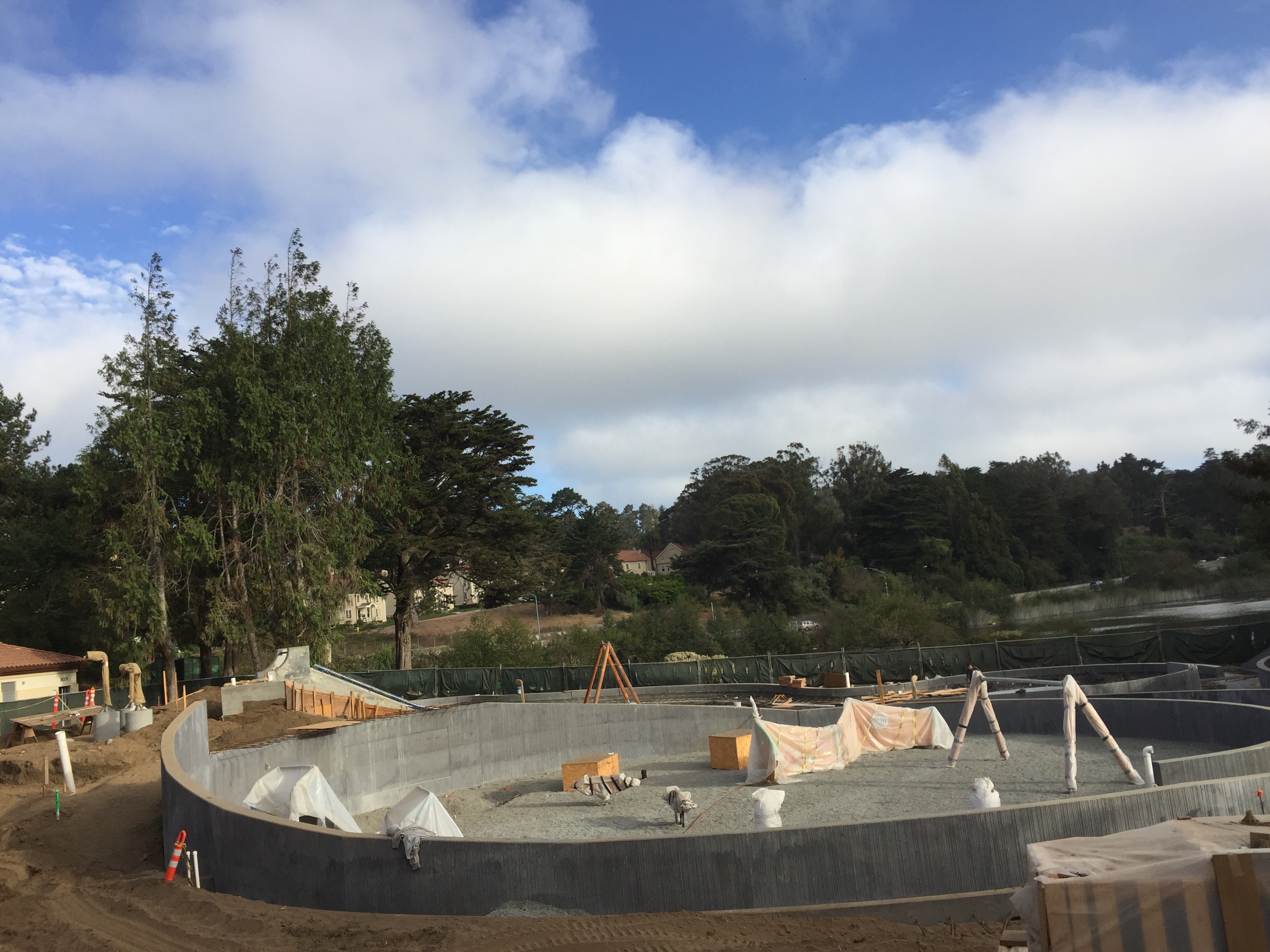 Under construction: The south end of the Mt Lake Park Playground