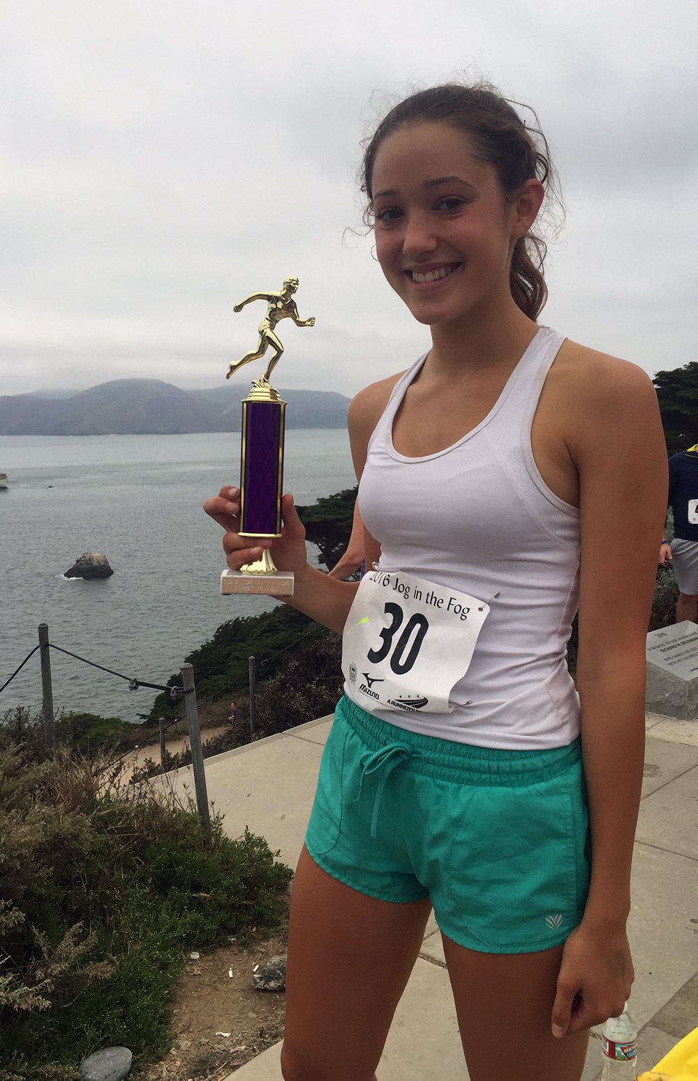 Top woman, Jessica Blelloch, age 15 (29:42)