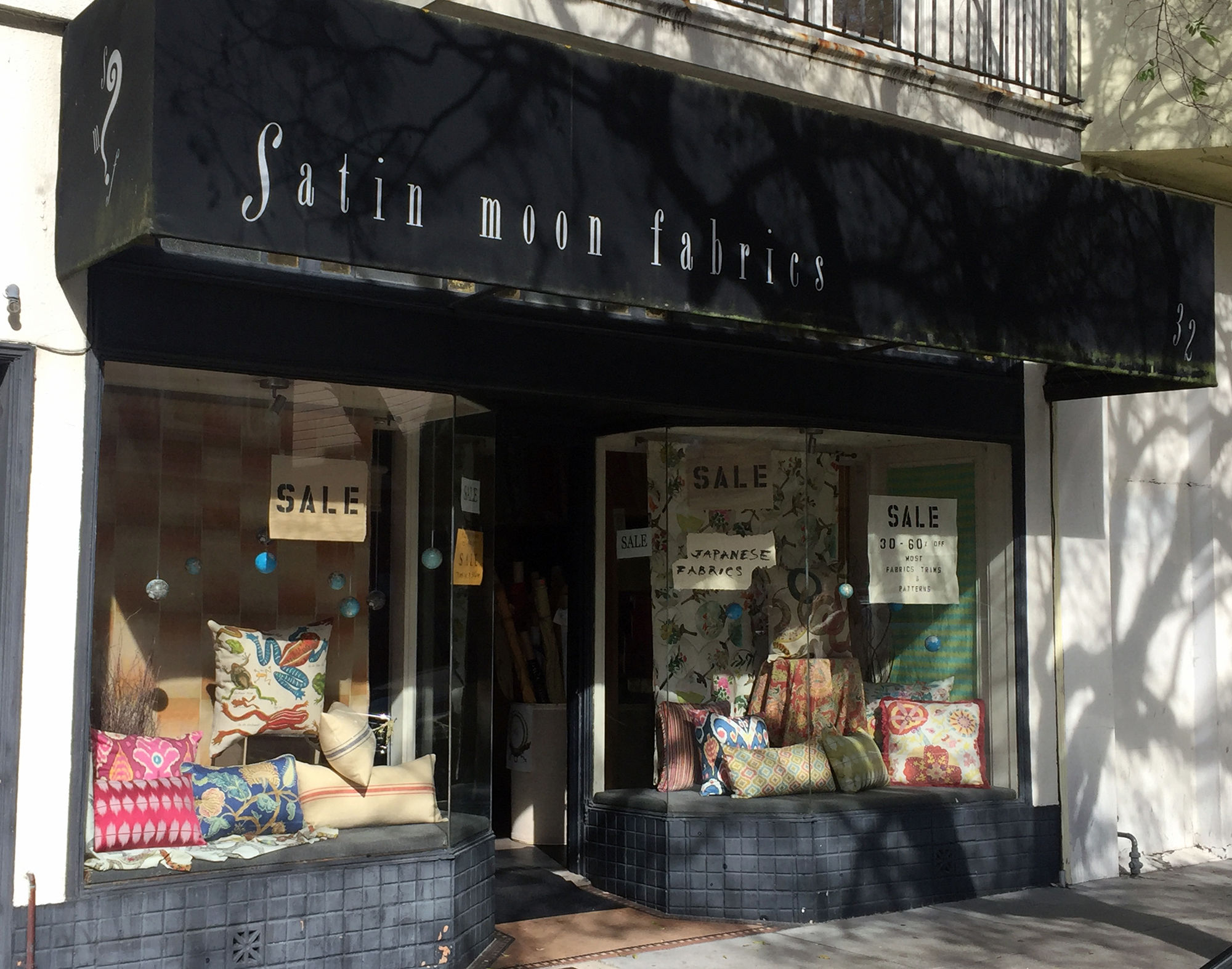 Satin Moon Fabrics (23 Clement Street) will close for good in mid-December.